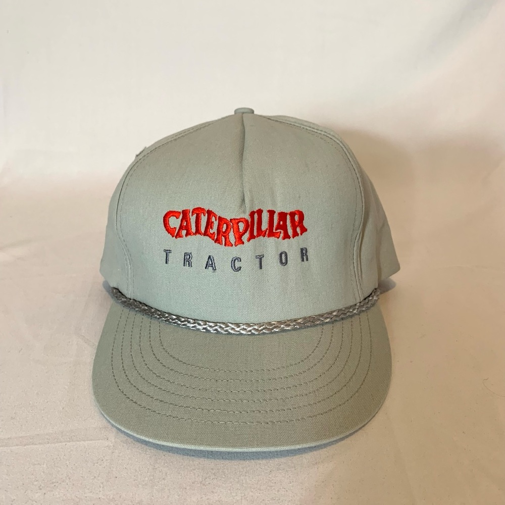 NWT! Vtg. RARE! Tonkin Caterpillar Tractor Snapback Hat CAT Licensed